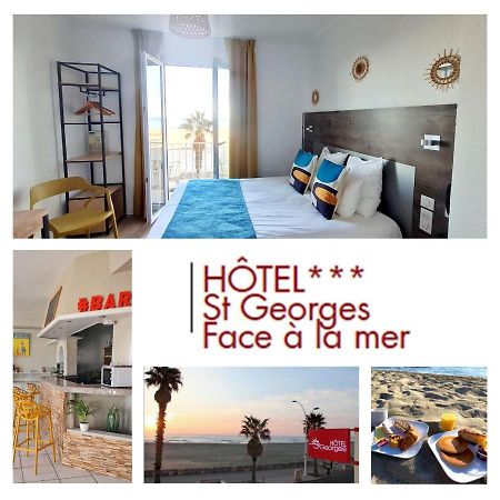 Hotel Saint Georges, Face A La Mer Canet-en-Roussillon Exteriör bild