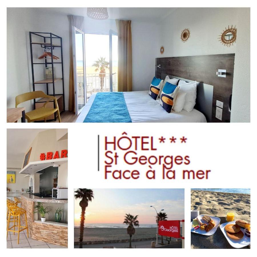 Hotel Saint Georges, Face A La Mer Canet-en-Roussillon Exteriör bild