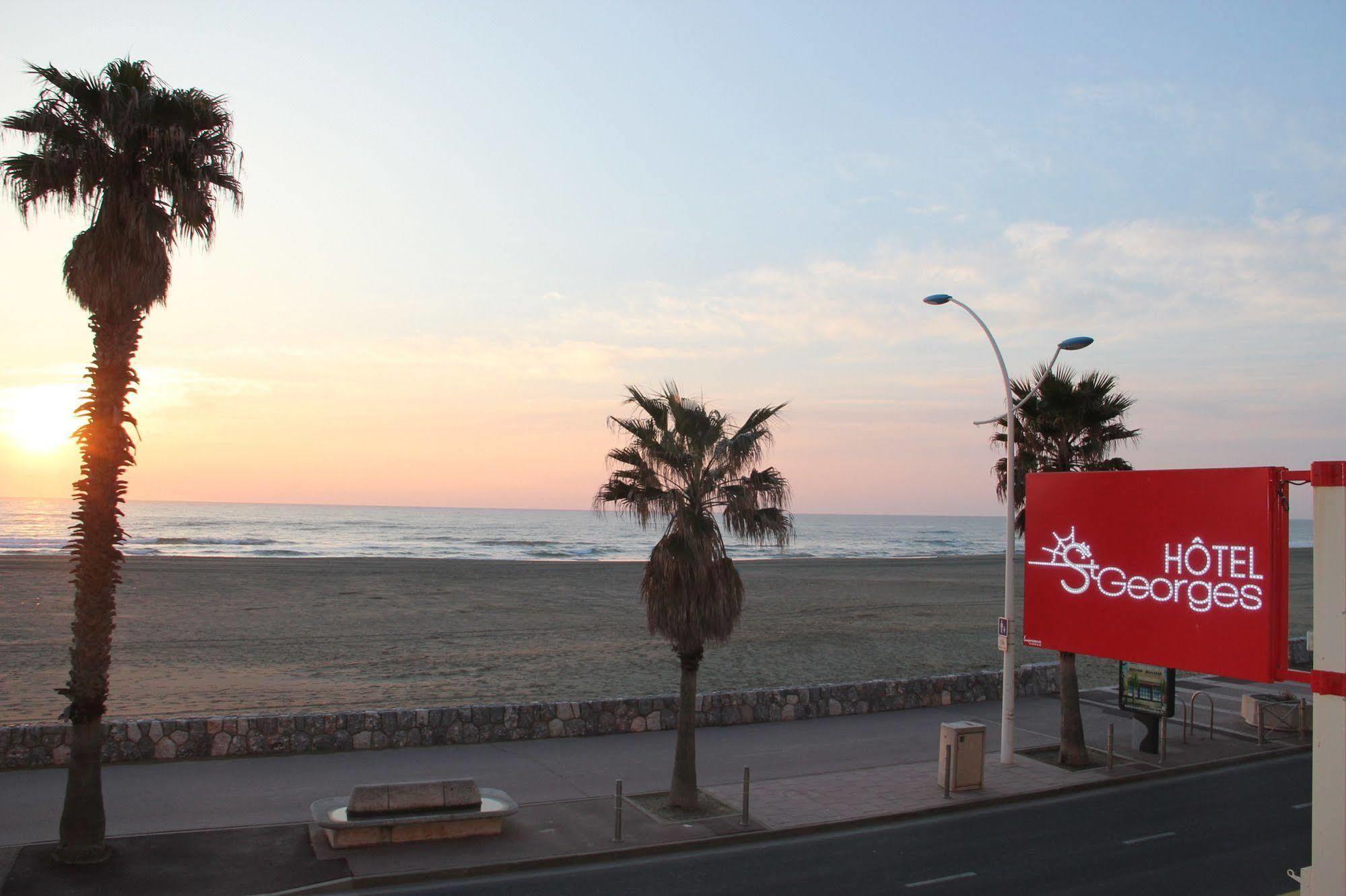 Hotel Saint Georges, Face A La Mer Canet-en-Roussillon Exteriör bild